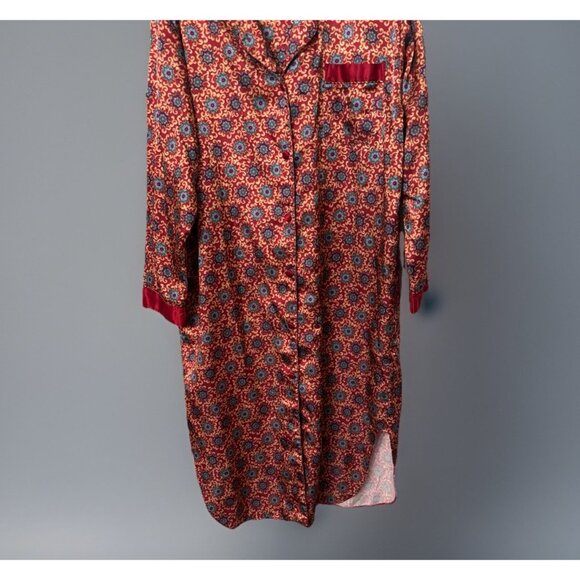 Laura Leigh Ltd Intimates Vtg Multicolor Night Robe, Size Lg, Retro Relaxed Fit - Picture 5 of 6